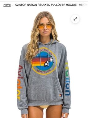 AVIATOR NATION RELAXED PULLOVER HOODIE